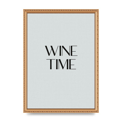 Wine Time Minimalist Mosaic Wall Art - A3 framed
