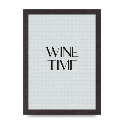 Wine Time Minimalist Mosaic Wall Art - A4 framed