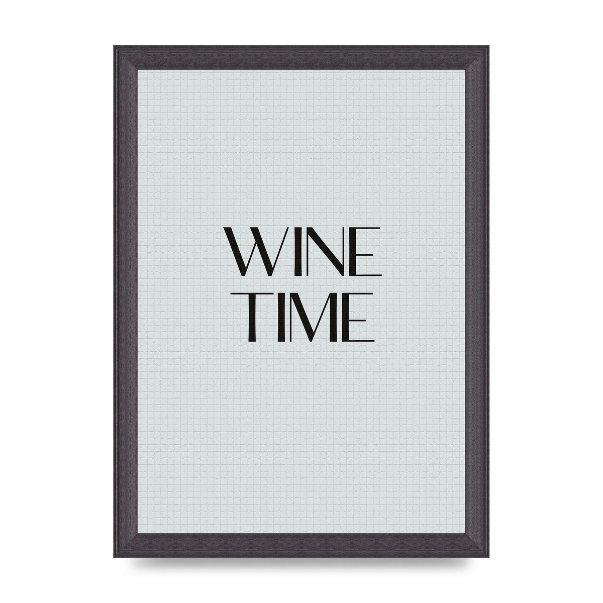 Wine Time Minimalist Mosaic Wall Art - A4 framed