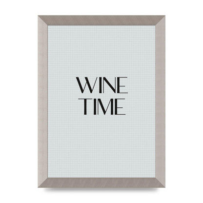 Wine Time Minimalist Mosaic Wall Art - A4 framed