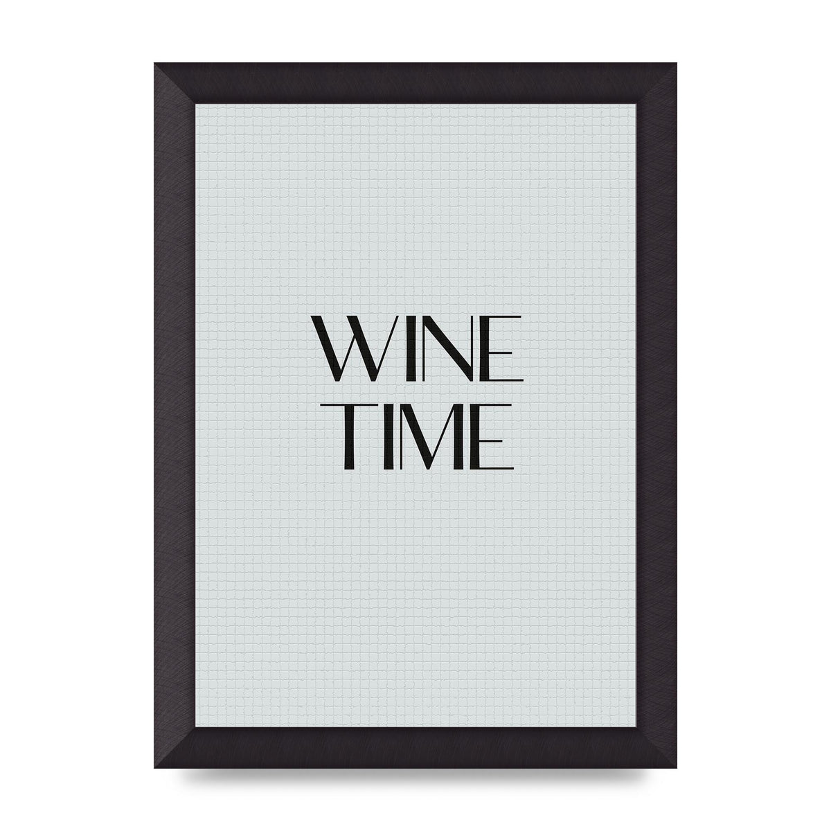 Wine Time Minimalist Mosaic Wall Art - A4 framed
