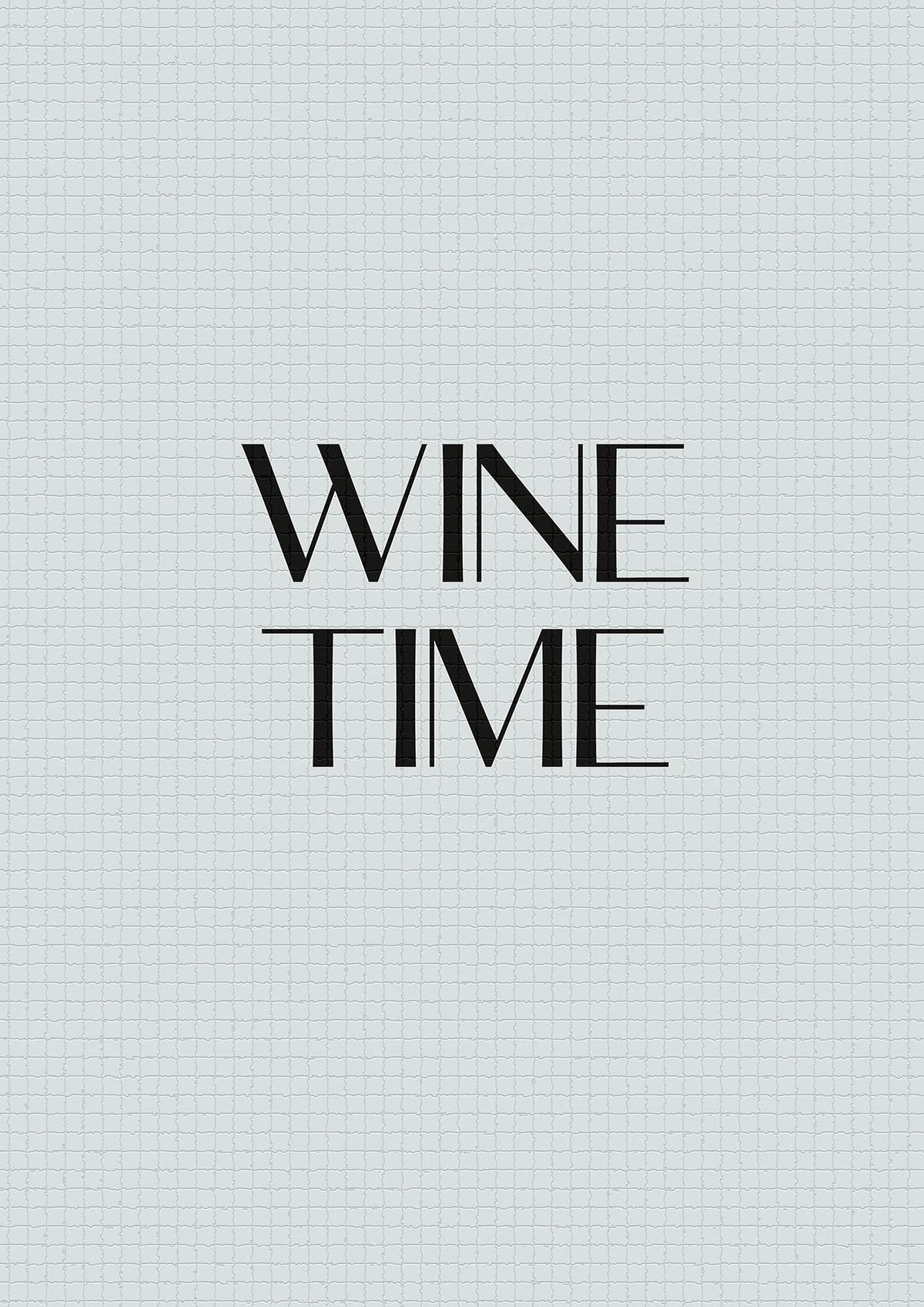Wine Time Minimalist Mosaic Wall Art - detail