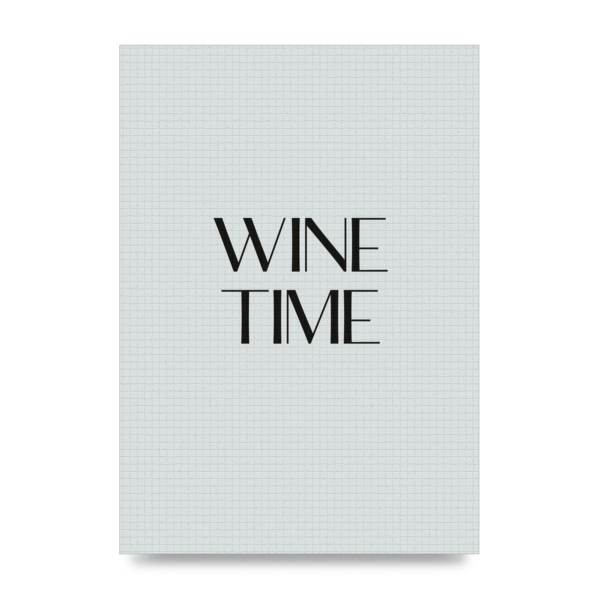 Wine Time Minimalist Mosaic Wall Art - unframed print