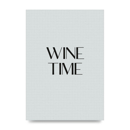 Wine Time Minimalist Mosaic Wall Art - unframed print