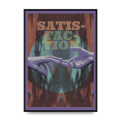 Lofi Satisfaction Hands Stars Wall Art - A2 framed