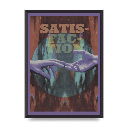 Lofi Satisfaction Hands Stars Wall Art - A2 framed