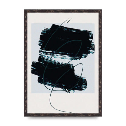 Abstract Painted Square Art For The Home - A2 framed