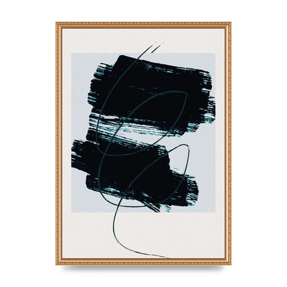 Abstract Painted Square Art For The Home - A2 framed