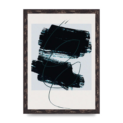 Abstract Painted Square Art For The Home - A3 framed