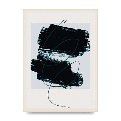 Abstract Painted Square Art For The Home - A3 framed