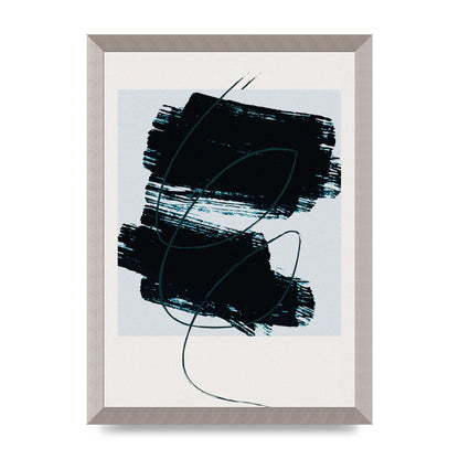 Abstract Painted Square Art For The Home - A3 framed