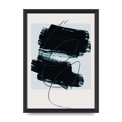 Abstract Painted Square Art For The Home - A3 framed