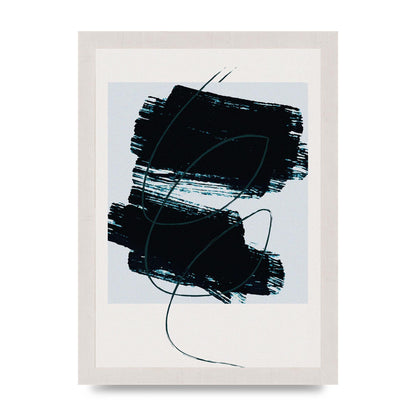 Abstract Painted Square Art For The Home - A4 framed