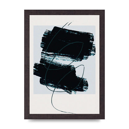 Abstract Painted Square Art For The Home - A4 framed