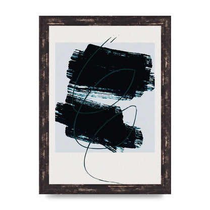 Abstract Painted Square Art For The Home - A4 framed