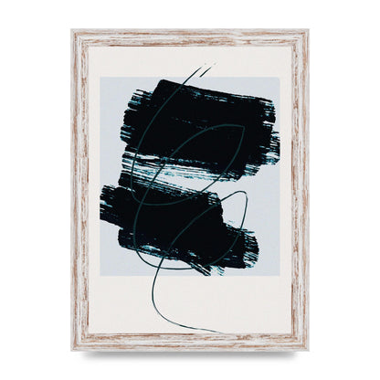 Abstract Painted Square Art For The Home - A4 framed
