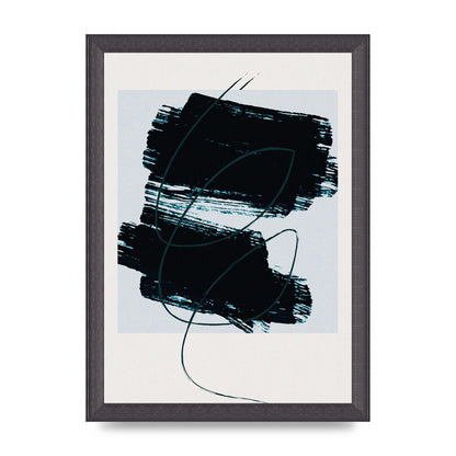Abstract Painted Square Art For The Home - A4 framed