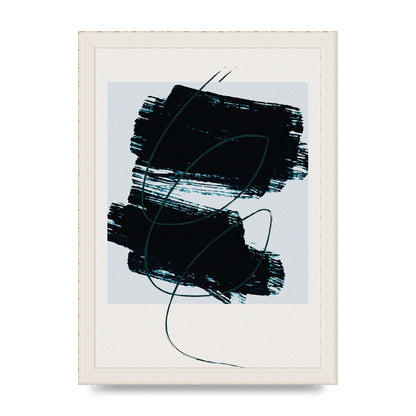 Abstract Painted Square Art For The Home - A4 framed