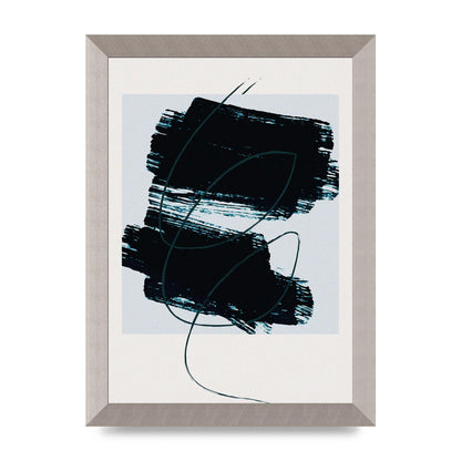 Abstract Painted Square Art For The Home - A4 framed