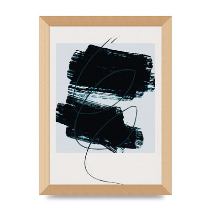 Abstract Painted Square Art For The Home - A4 framed