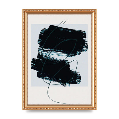 Abstract Painted Square Art For The Home - A4 framed