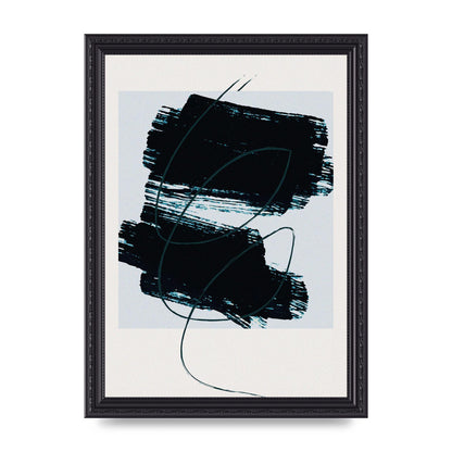 Abstract Painted Square Art For The Home - A4 framed