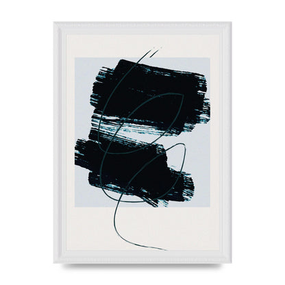 Abstract Painted Square Art For The Home - A4 framed