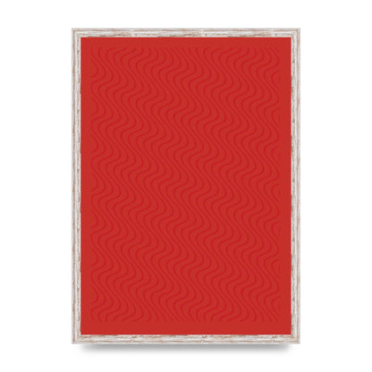 Abstract Line Illusion Red Art For The Home - A2 framed