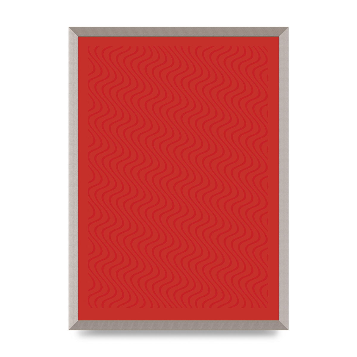 Abstract Line Illusion Red Art For The Home - A2 framed