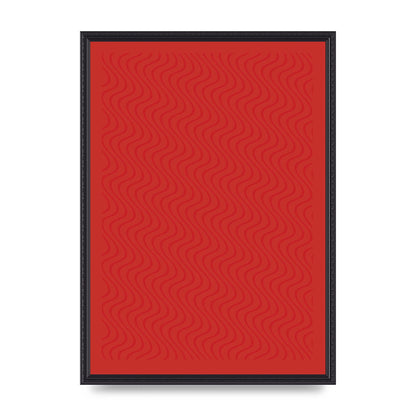 Abstract Line Illusion Red Art For The Home - A2 framed