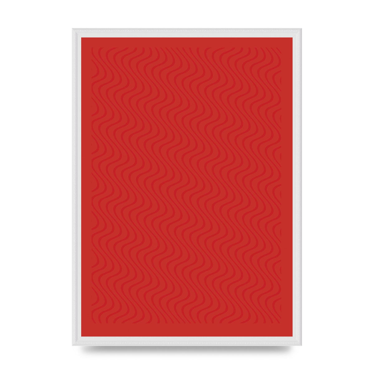 Abstract Line Illusion Red Art For The Home - A2 framed
