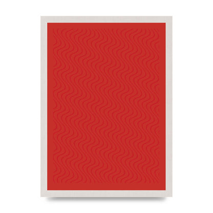Abstract Line Illusion Red Art For The Home - A3 framed