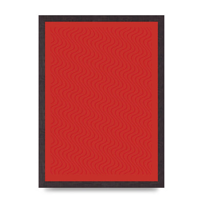Abstract Line Illusion Red Art For The Home - A3 framed
