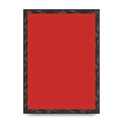 Abstract Line Illusion Red Art For The Home - A3 framed