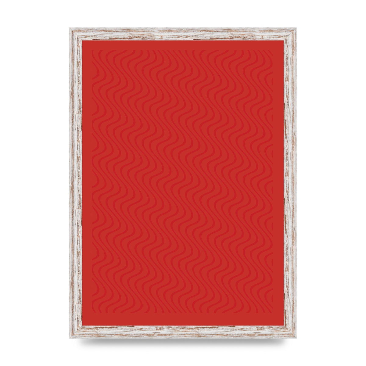 Abstract Line Illusion Red Art For The Home - A3 framed