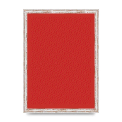 Abstract Line Illusion Red Art For The Home - A3 framed