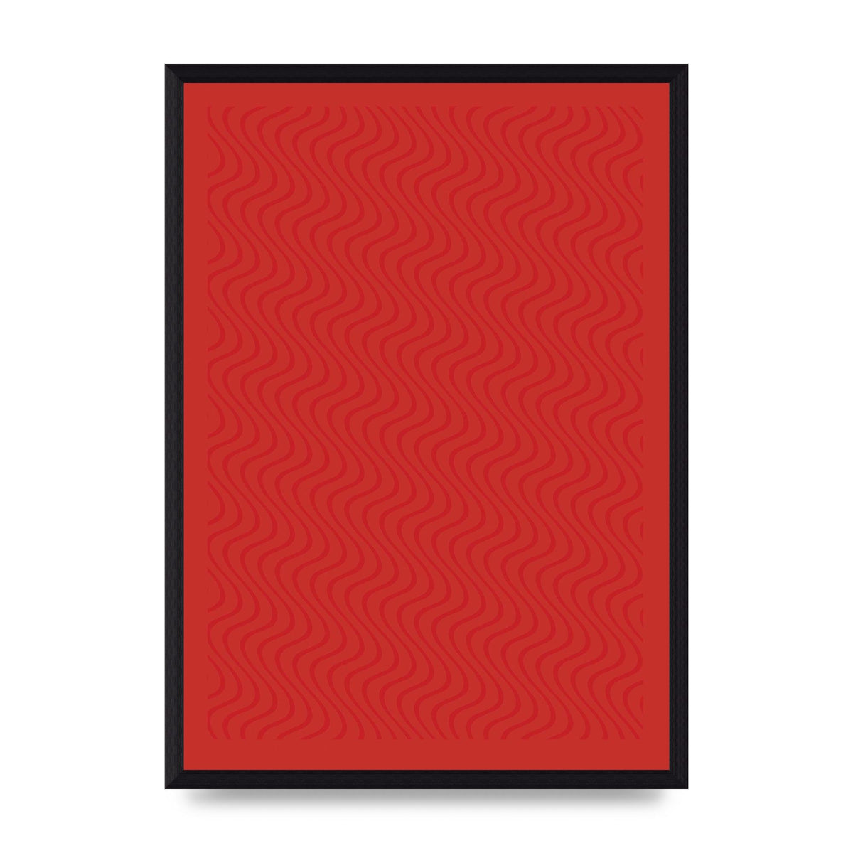 Abstract Line Illusion Red Art For The Home - A3 framed