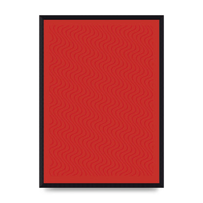 Abstract Line Illusion Red Art For The Home - A3 framed