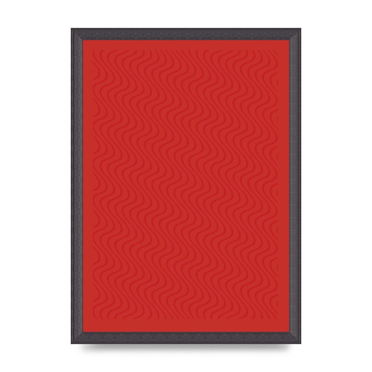 Abstract Line Illusion Red Art For The Home - A3 framed