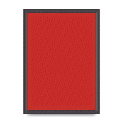 Abstract Line Illusion Red Art For The Home - A3 framed