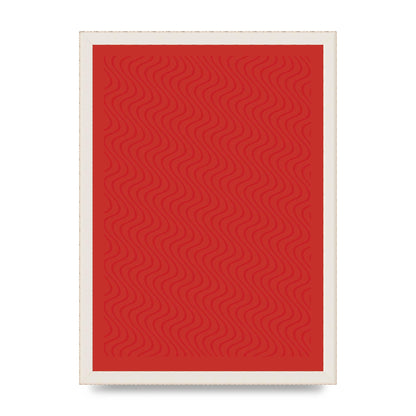 Abstract Line Illusion Red Art For The Home - A3 framed