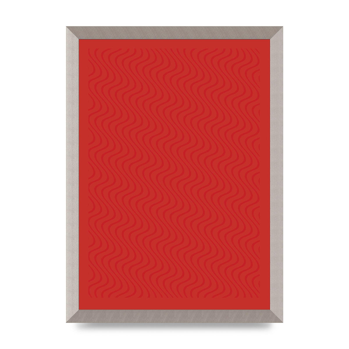 Abstract Line Illusion Red Art For The Home - A3 framed