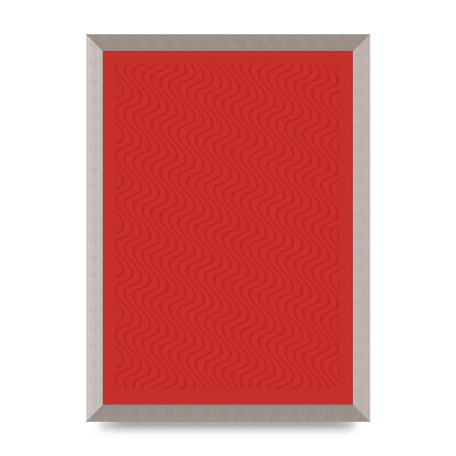 Abstract Line Illusion Red Art For The Home - A3 framed