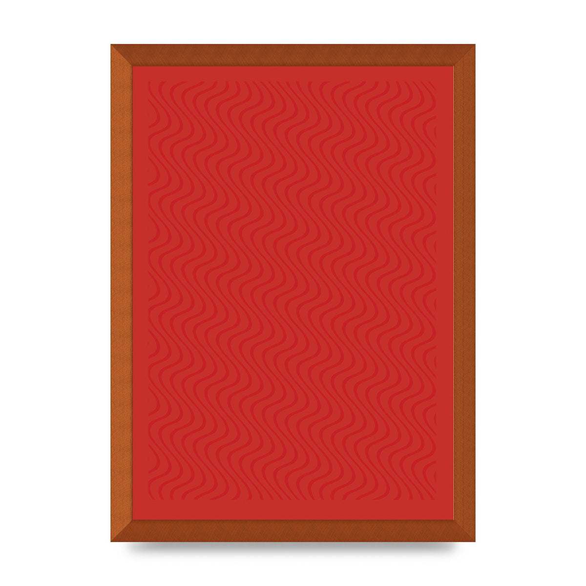Abstract Line Illusion Red Art For The Home - A3 framed