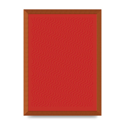 Abstract Line Illusion Red Art For The Home - A3 framed