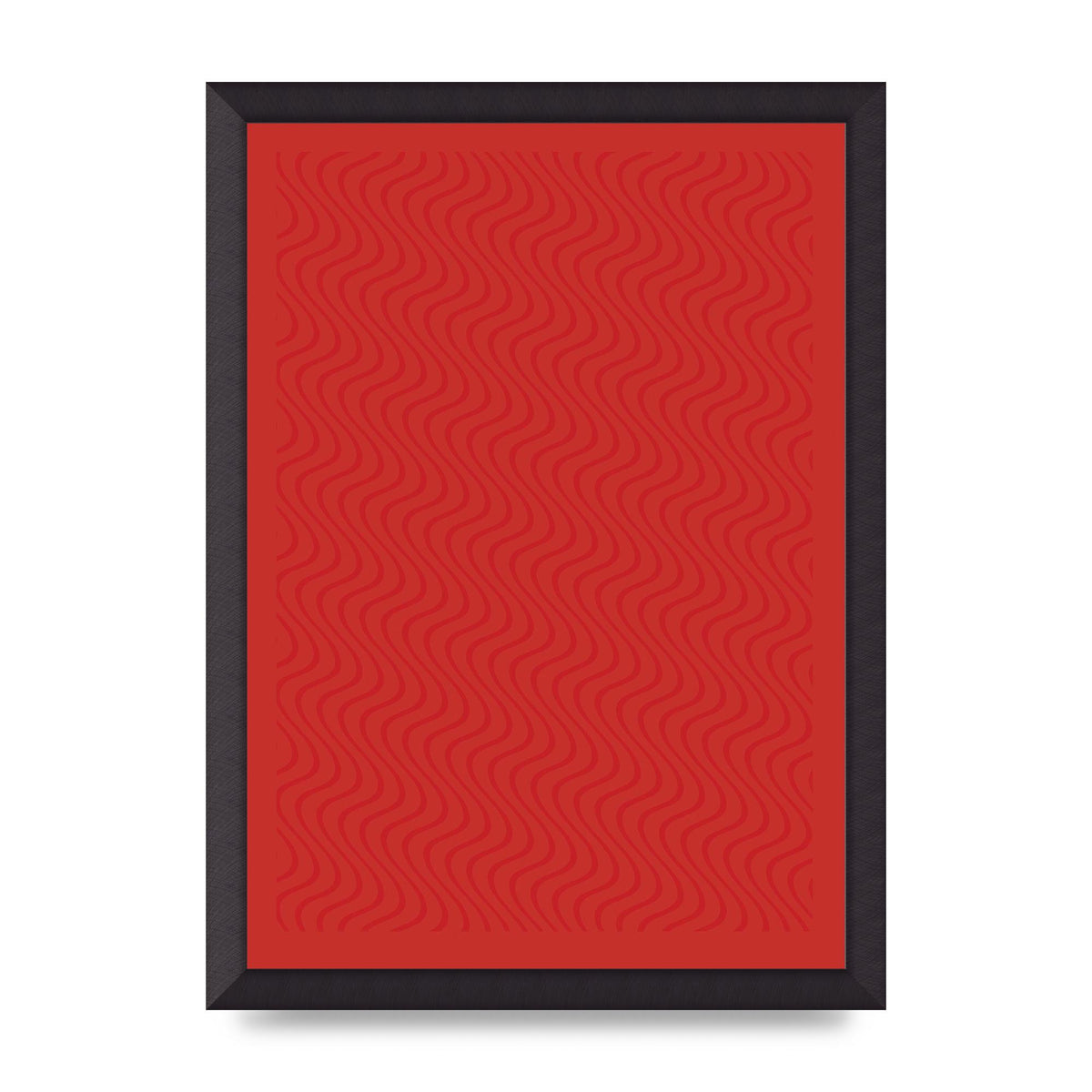 Abstract Line Illusion Red Art For The Home - A3 framed
