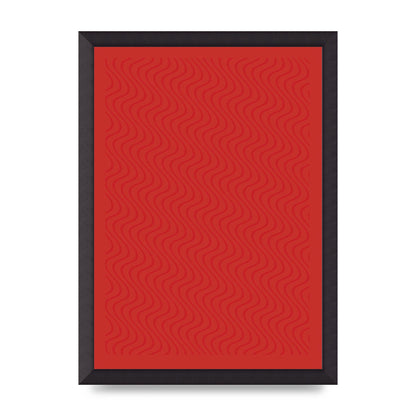 Abstract Line Illusion Red Art For The Home - A3 framed