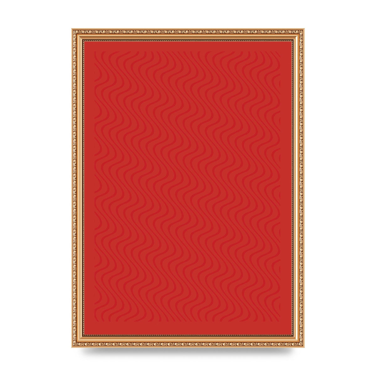 Abstract Line Illusion Red Art For The Home - A3 framed