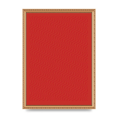 Abstract Line Illusion Red Art For The Home - A3 framed