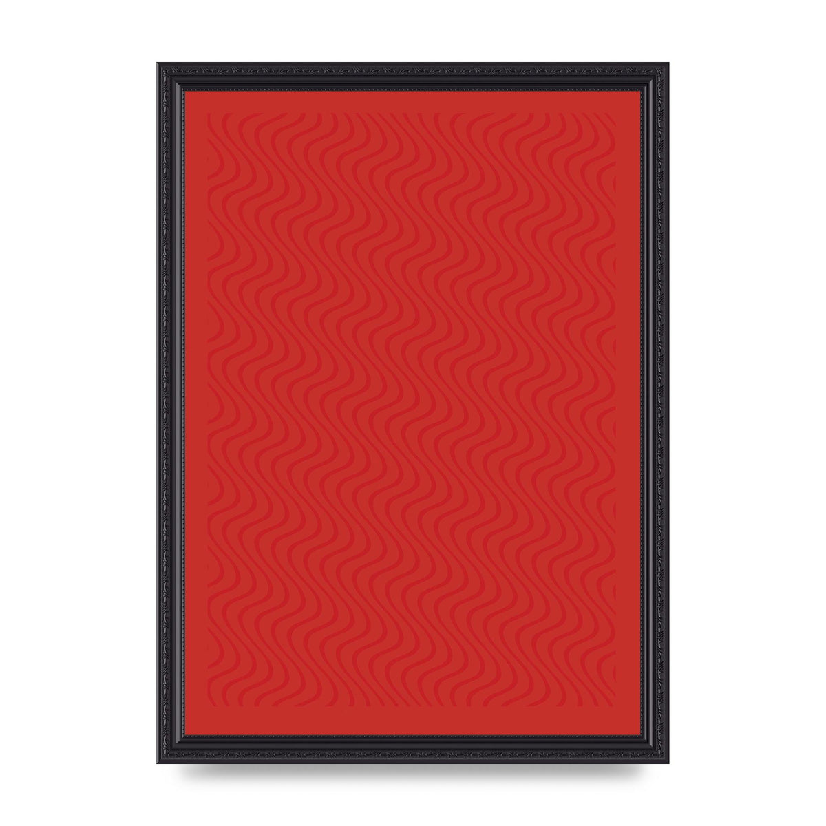 Abstract Line Illusion Red Art For The Home - A3 framed
